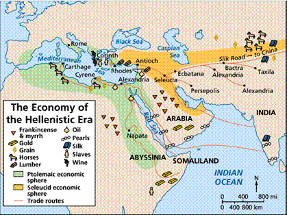 map-Economy of Hellenistic Greece