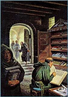 monastic library