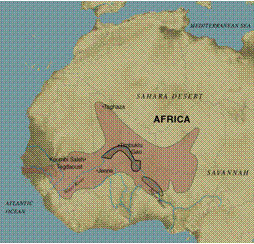 The Empires of the Western Sudan: Songhai Empire enlarged map